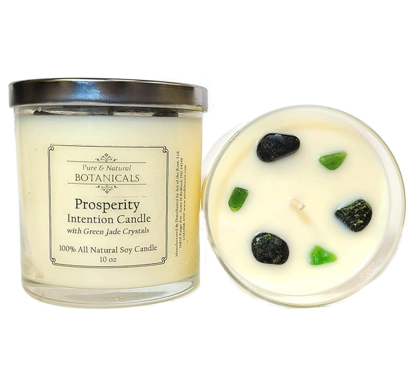 Prosperity Soy Intention Candle | All Natural & Non-Toxic | Jade Cryst