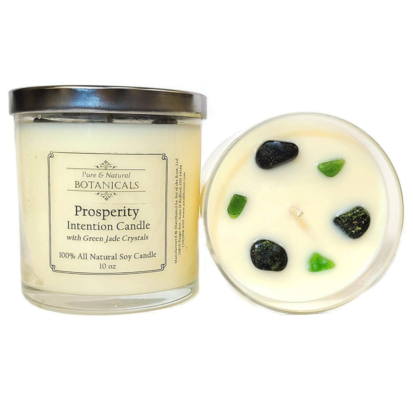 Prosperity Soy Intention Candle | All Natural & Non-Toxic | Jade Cryst