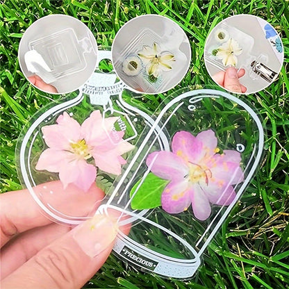 20pcs Handmade Transparent Dried Flower Bookmark_2