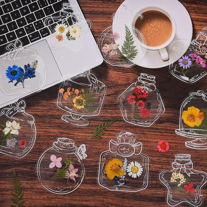 20pcs Handmade Transparent Dried Flower Bookmark_8