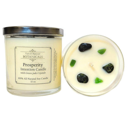 Prosperity Soy Intention Candle | All Natural & Non-Toxic | Jade Cryst