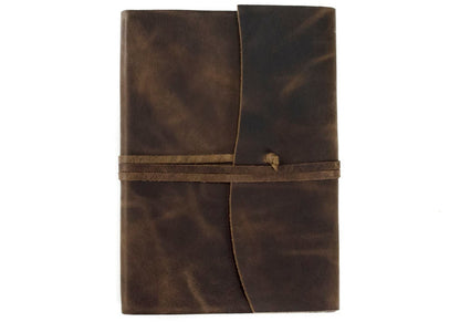 Amalfi Handmade Italian Vegetable Tan Leather Journal A5 Rustic Tan (21cm x 15cm x 2cm) Can be Personalised!