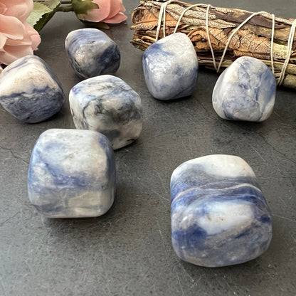 Afghanite Crystal | Polished Afghanite Tumbled Stones | Shop Metaphysical Crystals for Crown, Third Eye Chakra