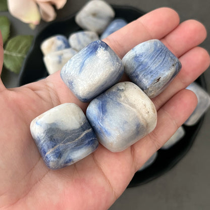 Afghanite Crystal | Polished Afghanite Tumbled Stones | Shop Metaphysical Crystals for Crown, Third Eye Chakra