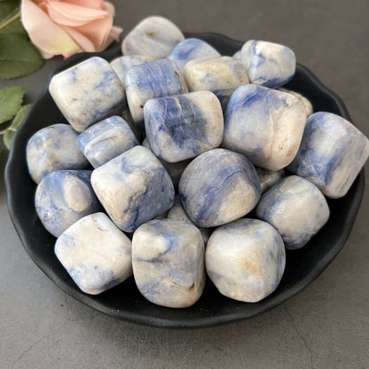 Afghanite Crystal | Polished Afghanite Tumbled Stones | Shop Metaphysical Crystals for Crown, Third Eye Chakra