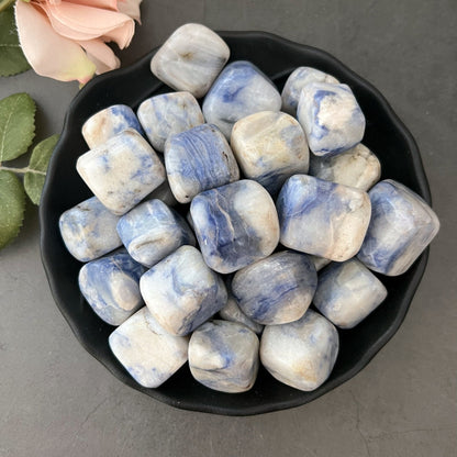 Afghanite Crystal | Polished Afghanite Tumbled Stones | Shop Metaphysical Crystals for Crown, Third Eye Chakra