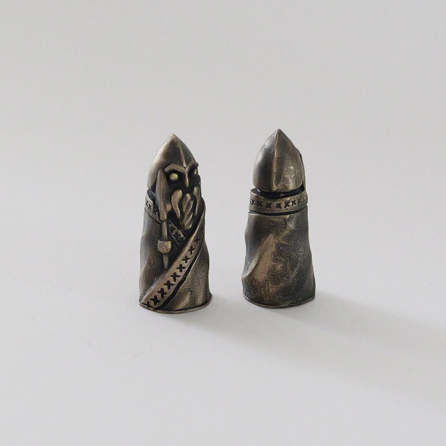 Odin Chess Pieces - Bronze Viking Jewelry Chess - Pagan Heathen Deity Norse Mythology - Handmade