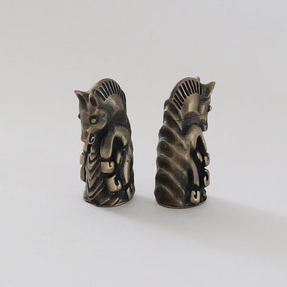 Odin Chess Pieces - Bronze Viking Jewelry Chess - Pagan Heathen Deity Norse Mythology - Handmade