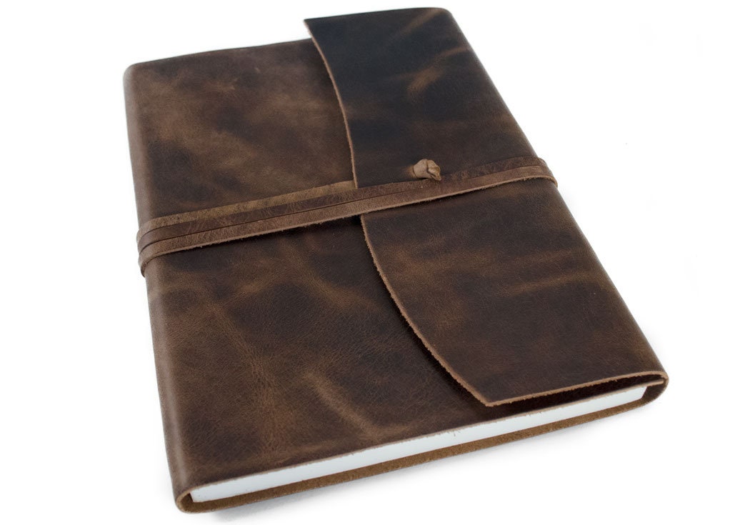 Amalfi Handmade Italian Vegetable Tan Leather Journal A5 Rustic Tan (21cm x 15cm x 2cm) Can be Personalised!